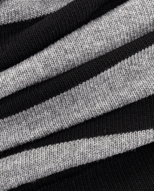 Grey black striped