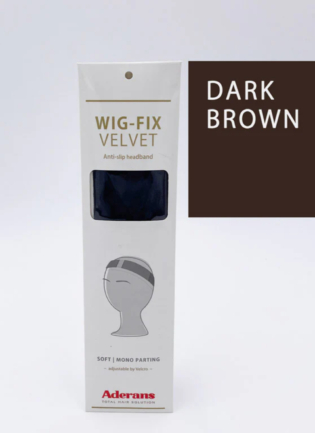 Fancy Hair Wig Fix Samt Klettband dunkelbraun