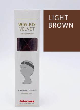 Fancy Hair Wig Fix Samt Klettband hellbraun